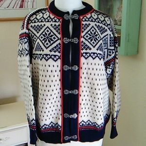 Dale of Norway Wool Cardigan Sweater.